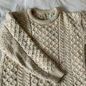 Aran Island merino wool sweater